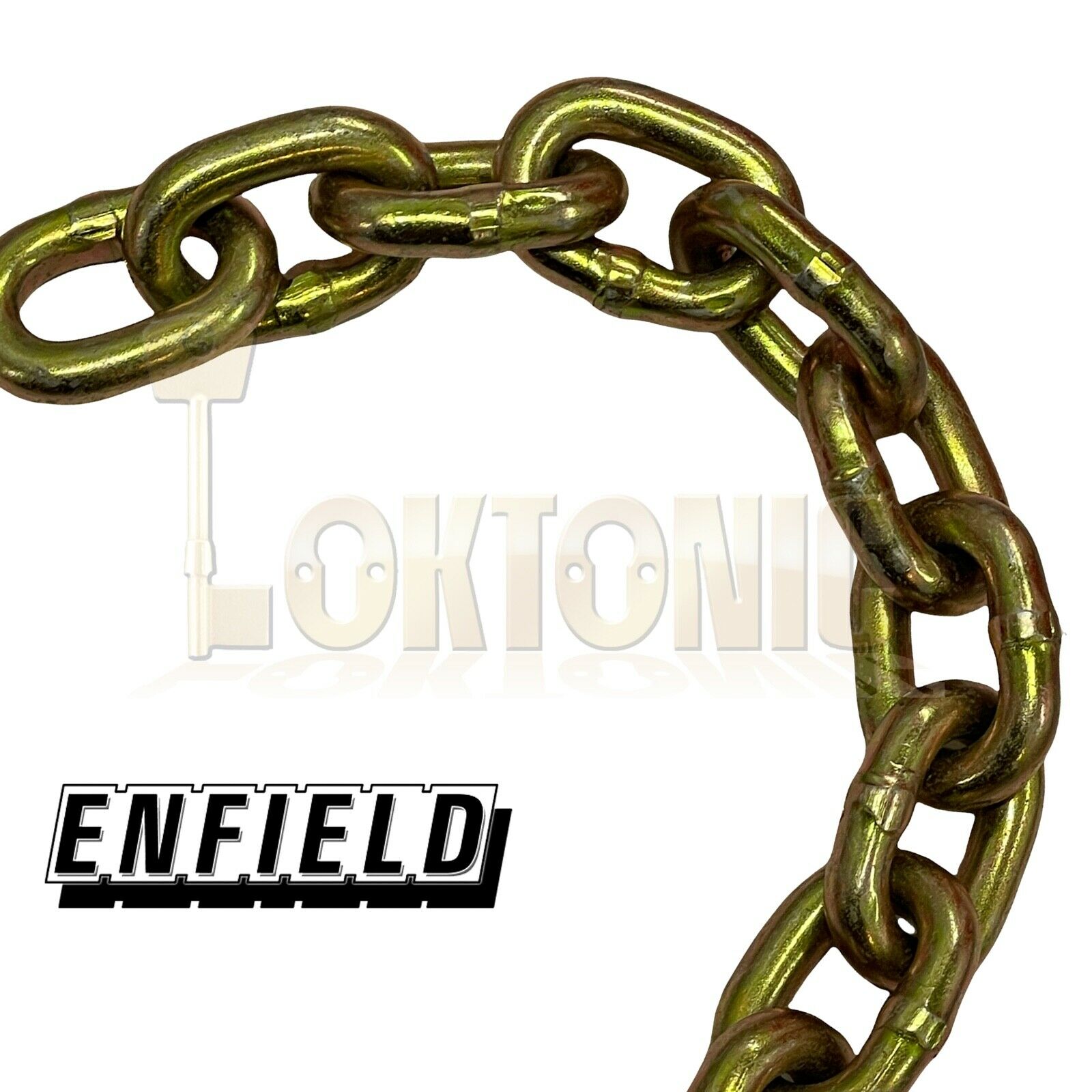 Enfield 10mm Through Hardened Security Heavy Duty Chain Motorcycle Bike - Image 3