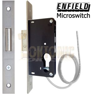 Enfield Narrow Stile Euro Security Dead Lock Case With Microswitch