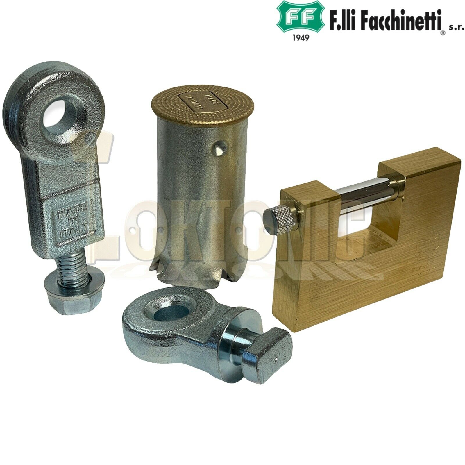 Facchinetti Heavy 90mm Plug Ground Anchor Bolt Lock Unit Roller Shutter Padlock - Image 7