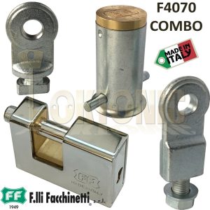 Facchinetti Heavy Duty Steel Roller Shutter Ground Anchor With Padlock 3 Keys