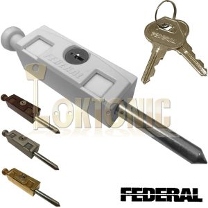 Federal Sliding Multi Purpose Door Window Patio Security Locking Bolt Lock FPB01
