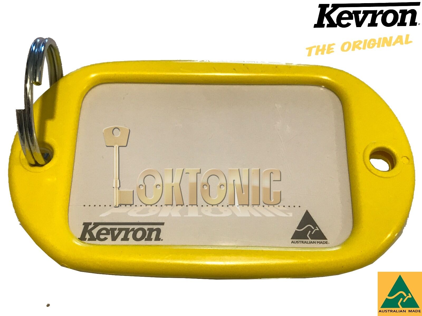 Kevron Pack10 Yellow Giant Hotel Key Tags Garage School Car Show Locker Shed