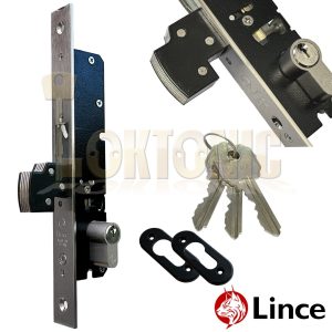 Lince 5592 Narrow Stile Heavy Duty Mortice Euro Hook lock Shed Gate Garage