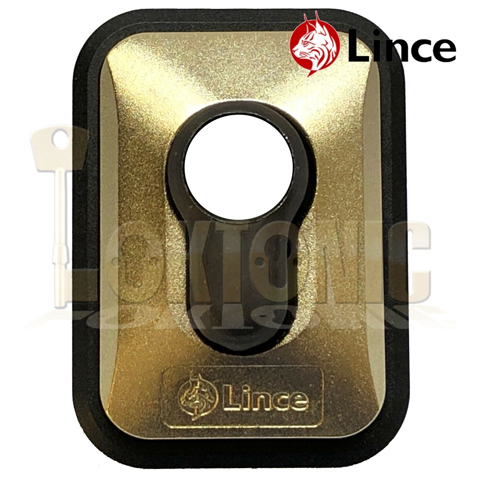 Lince Brass High Security Euro Cylinder Escutcheon Key Cover Plate Front Door - Image 3