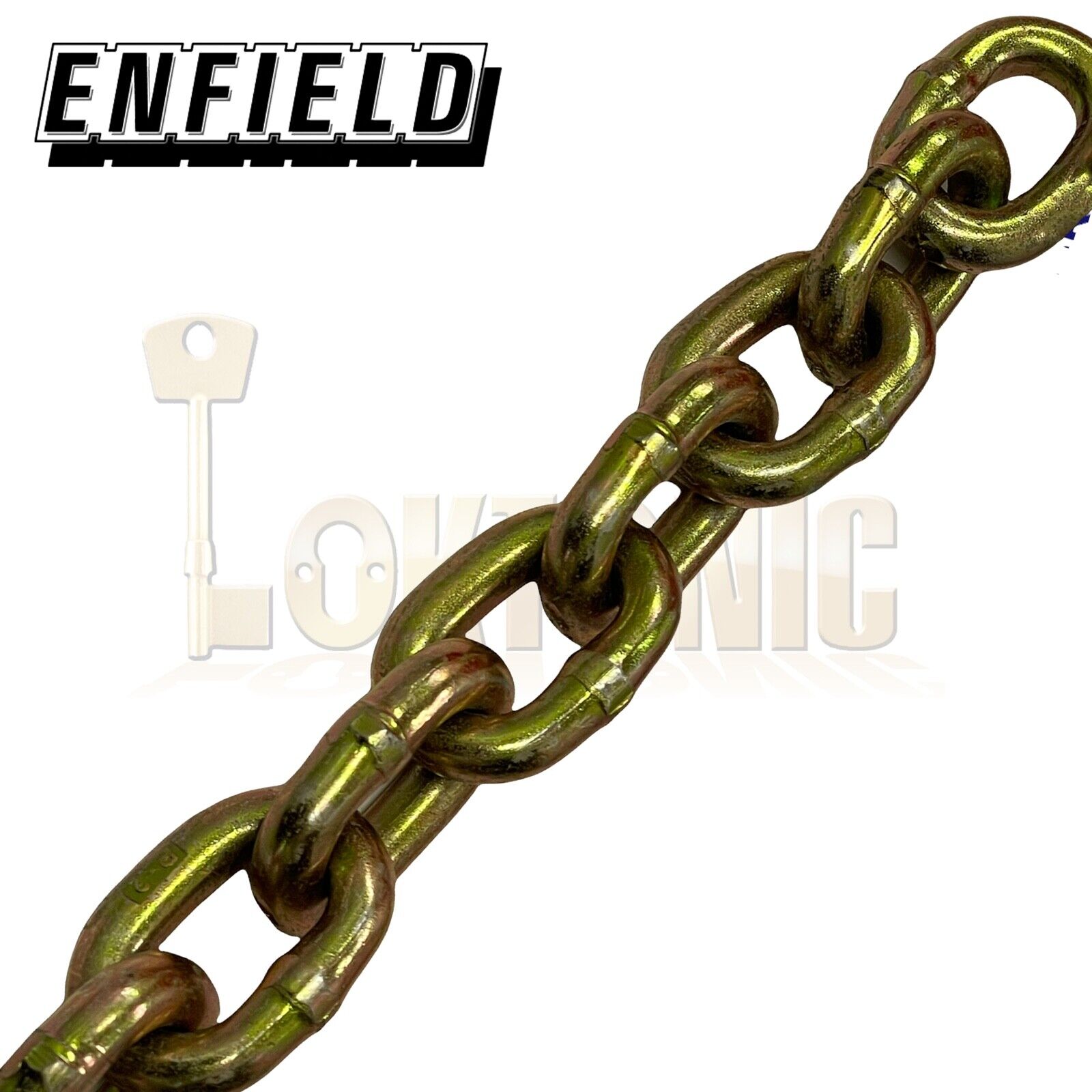 Enfield 10mm Through Hardened Security Heavy Duty Chain Motorcycle Bike - Image 6
