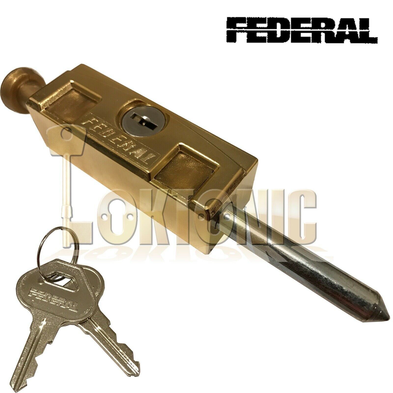 Federal Sliding Multi Purpose Door Window Patio Security Locking Bolt Lock FPB01 - Image 7