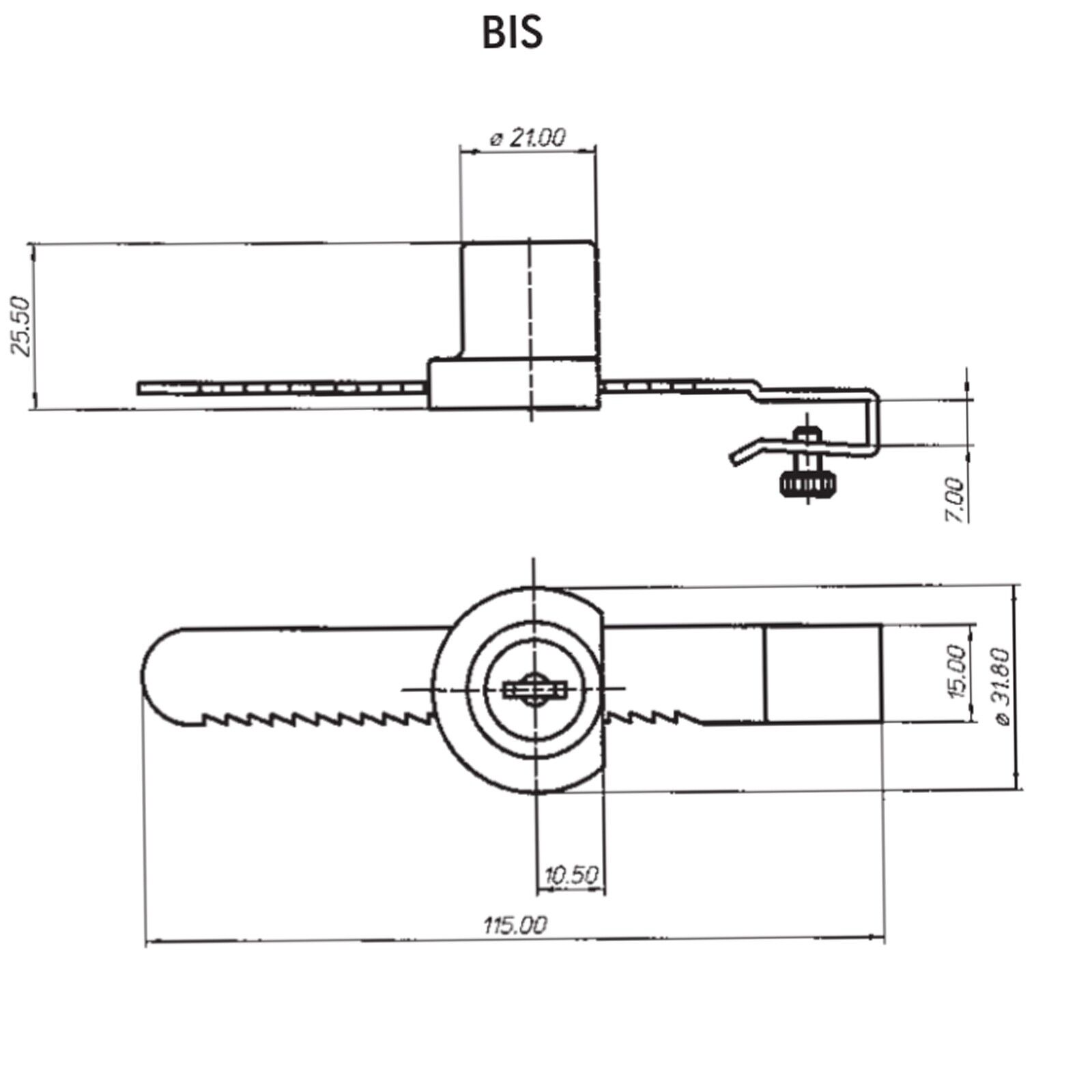 Meroni Ratchet Glass Sliding Show Case Store Display Door Lock Cabinet Drawer - Image 3