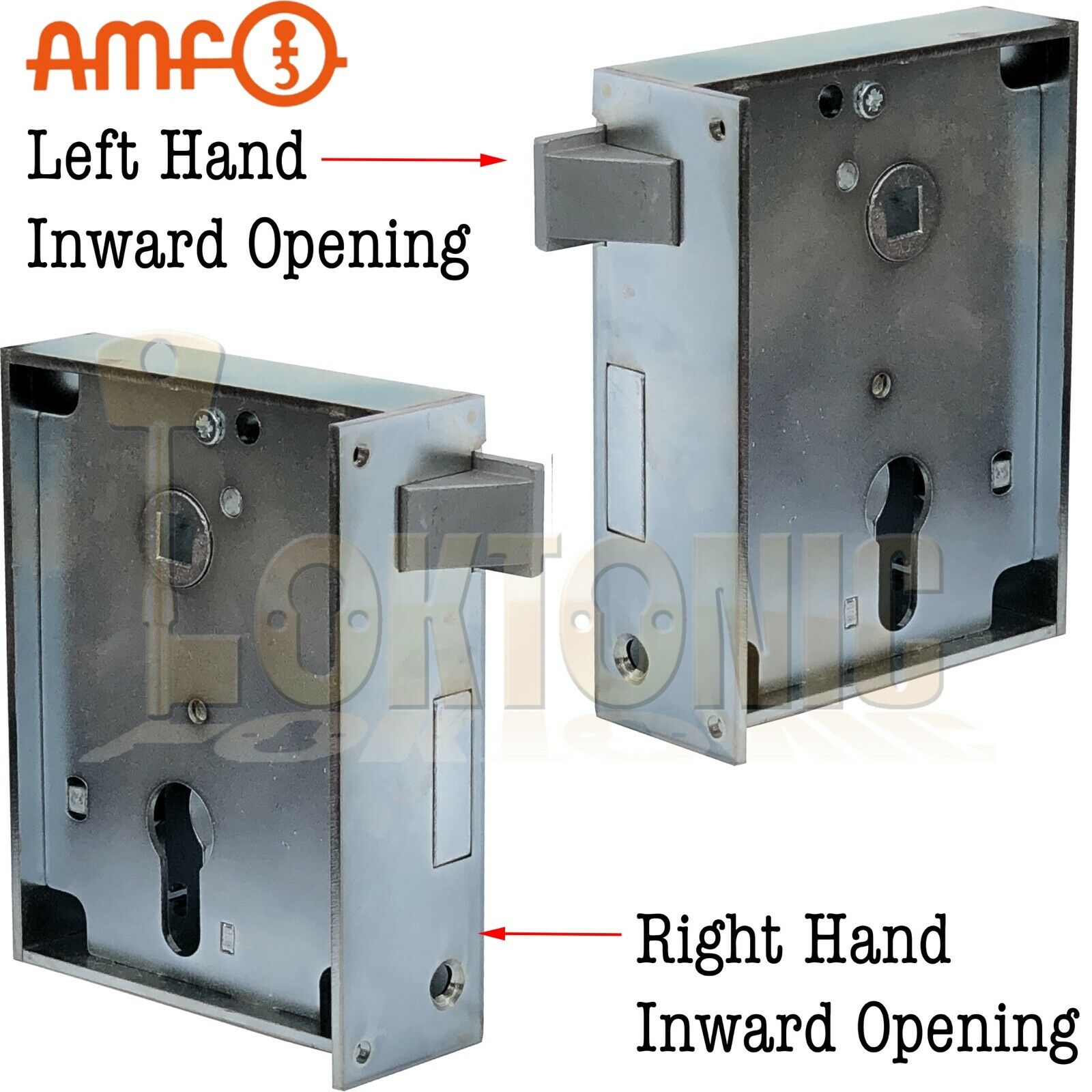 AMF Heavy Duty Rim Lock Inward Opening Wooden Shed Gate Sashlock Made In Germany