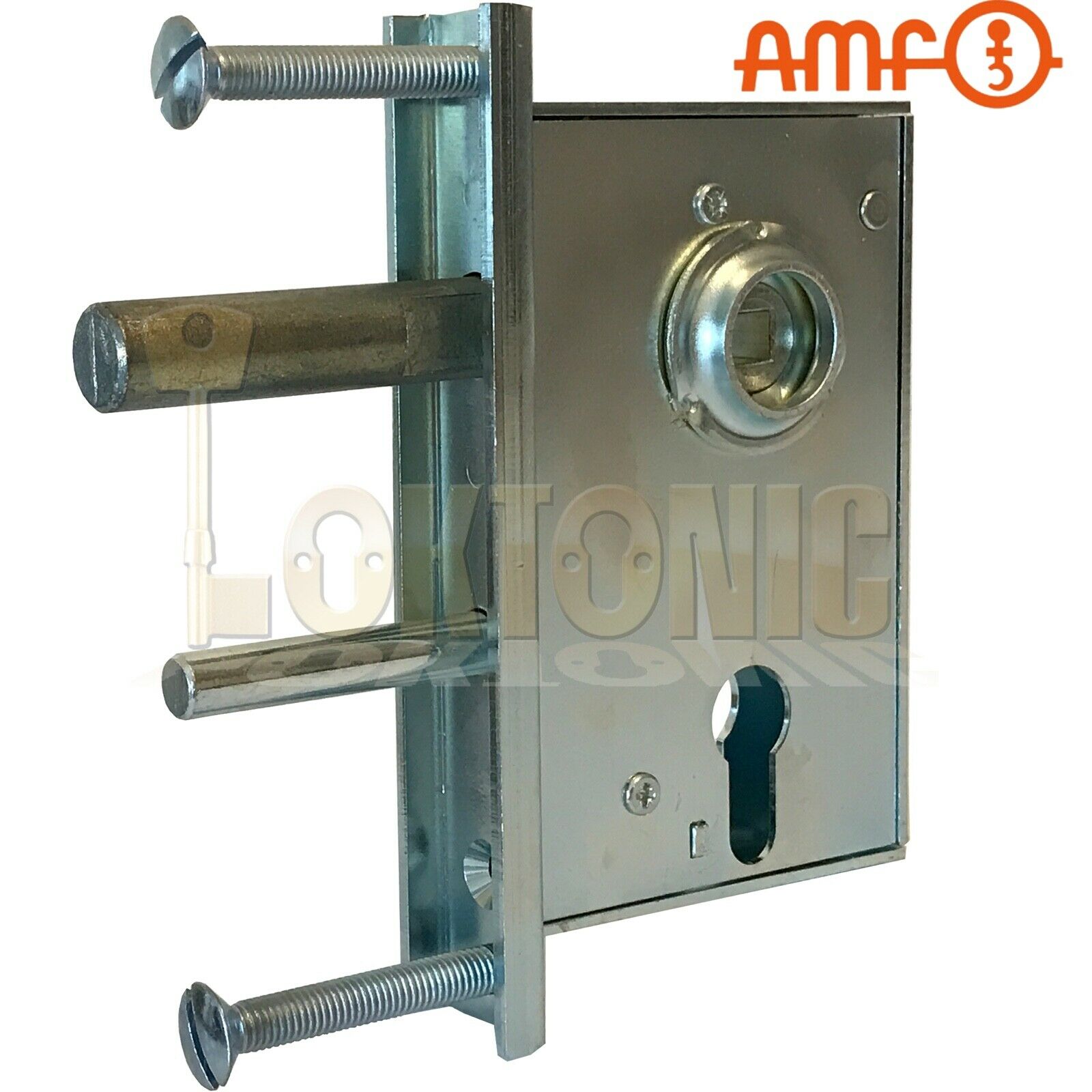 AMF107ZW Heavy Duty Gate Sash Lock For Wrought Iron Gates Made In Germany - Image 3