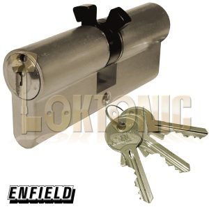 Enfield 35-35mm 363 Mortice Twin Split Cam Euro Double Cylinder Deadlock Barrel