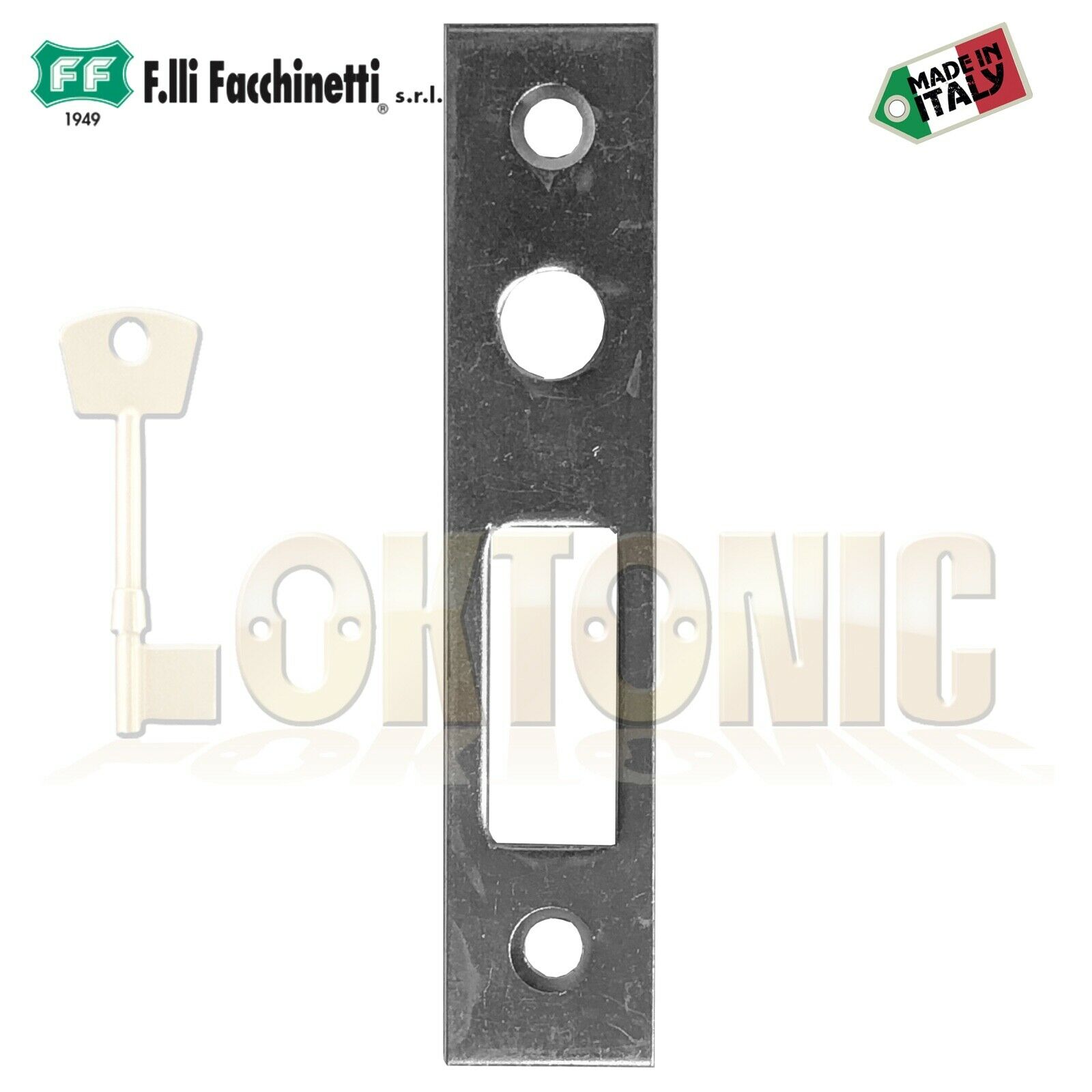 Facchinetti Narrow Stile Small Oval Cylinder Hook bolt Sliding Door Lock - Image 6