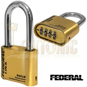 Federal FDRB52 Heavy Duty 51mm High Security Resettable Combination Padlock