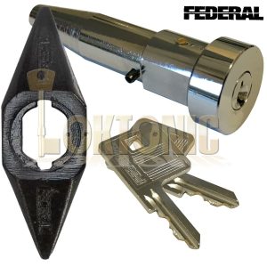 Federal High Security Quality Round Roller Shutter Bullet Lock With Housing