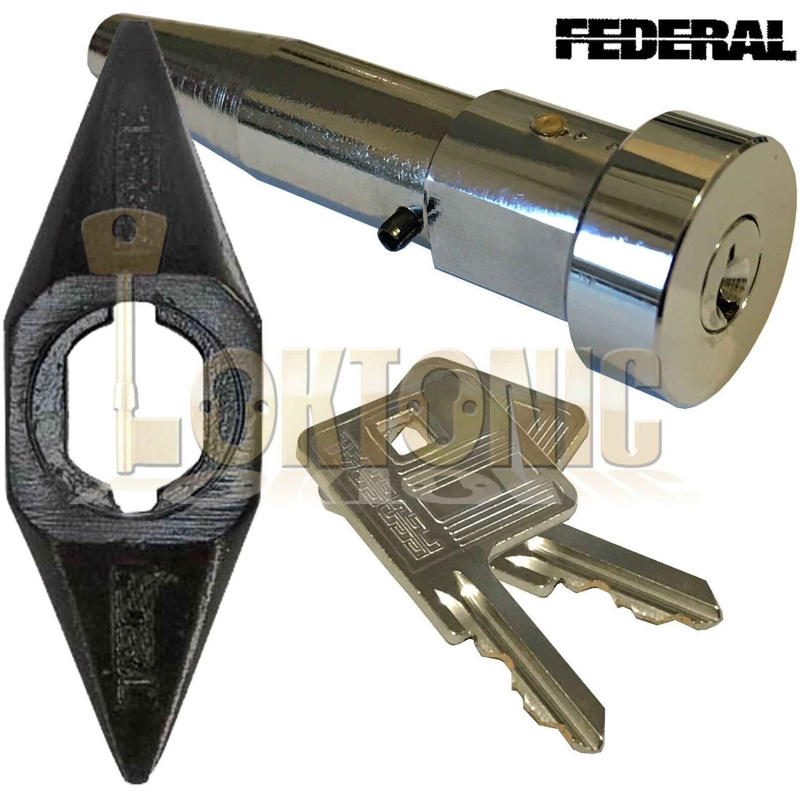 Federal High Security Quality Round Roller Shutter Bullet Lock With Housing