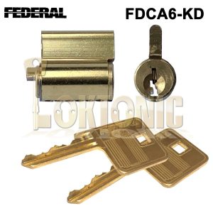 Federal Replacement FDCA6-KD Cylinder Core Plug Fit Any 6 pin Federal Padlocks