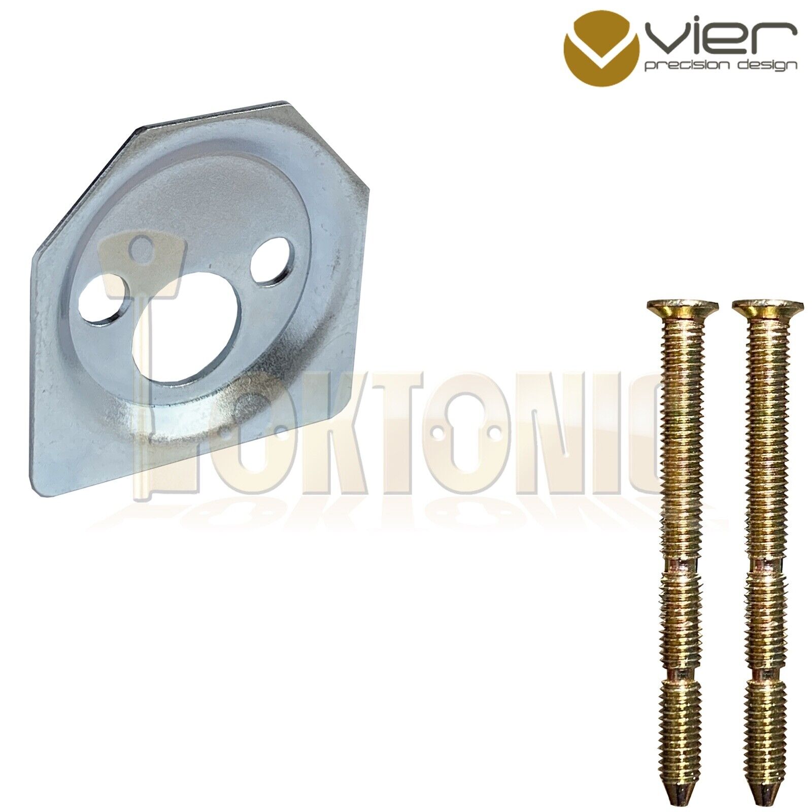 Rim Cylinder Night Latch Door Lock Polished Chrome Brass Satin 3 Keys - Image 5