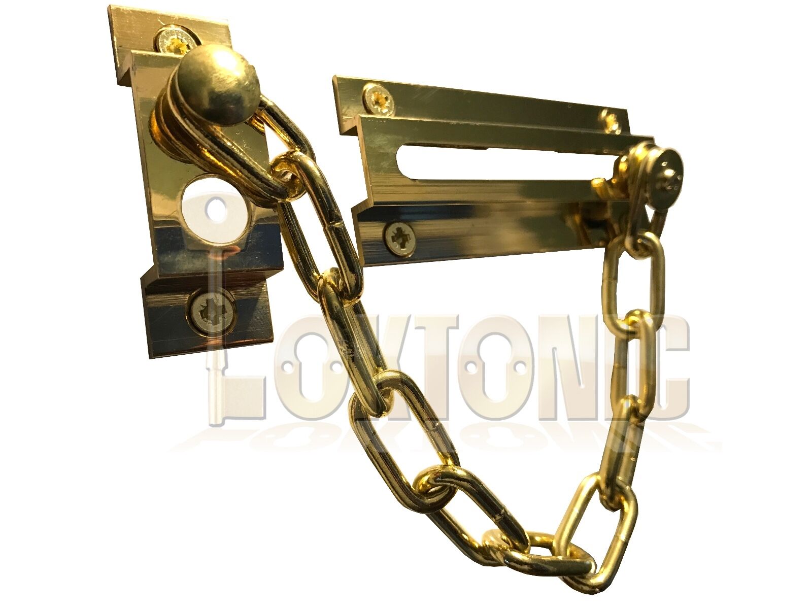 Strong Security Door Chain Heavy Duty Brass Safety Guard Lock Catch - Image 3