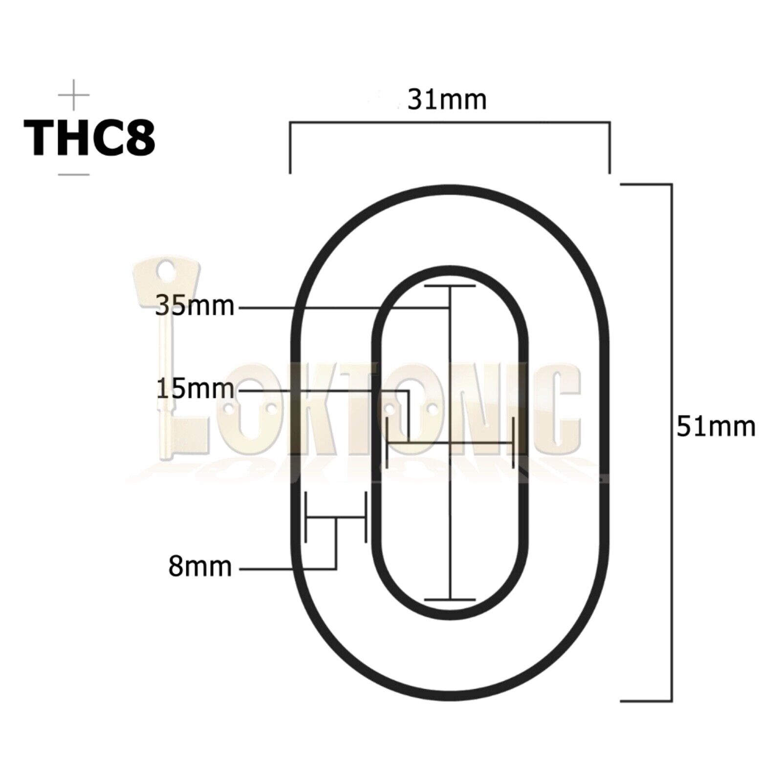 Enfield 8mm ⌀ Through Hardened Security Heavy Duty Chain 30 Metre Length - Image 6