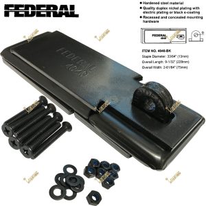 FEDERAL FD4040 HEAVY DUTY VAN SHED GATE GARAGE STEEL HASP AND STAPLE SECURE