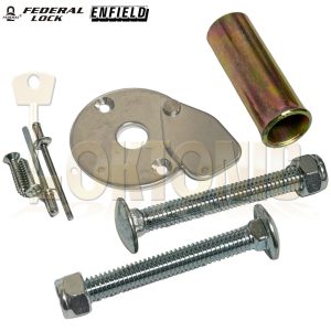 Federal Enfield Garage Door Lock Replacement Parts Coach Bolts Escutcheon Screws