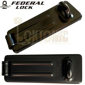 Federal FD1065 Light Security Garage Shed Gate Steel Hasp And Staple