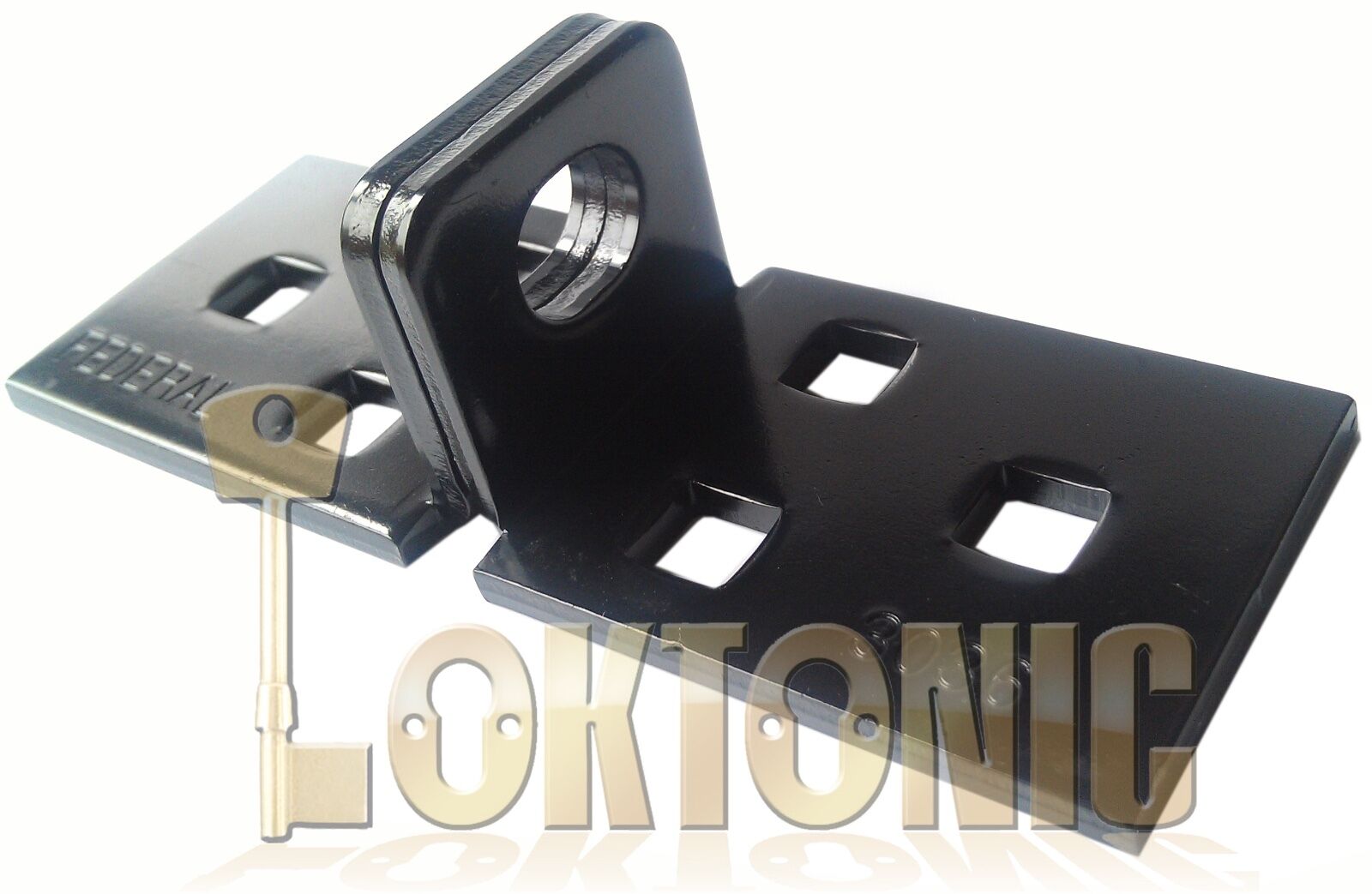 Federal FD3036 High Security Shed Van Gate Garage Solid Steel Lock Bracket Hasp - Image 7