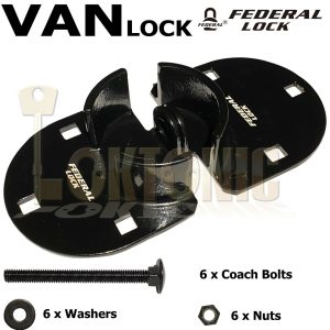 Federal FD4060 Security Van Doors Gates Sheds Lock Bracket Hasp and Staple