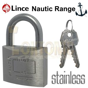 Lince 45mm Brass Weather Resistant Water Proof Marine Steel Shackle Padlocks