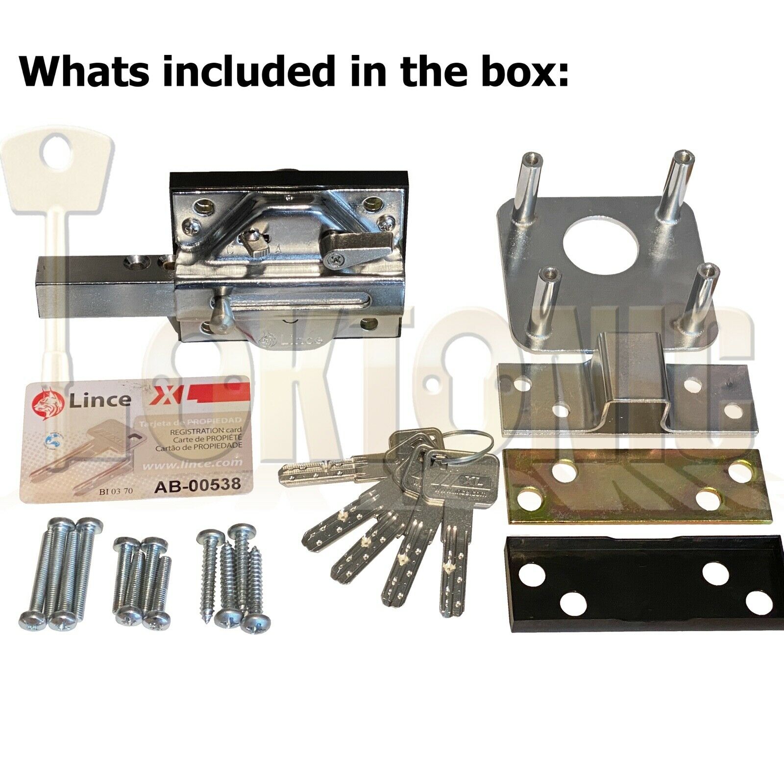 Lince Armour Plate High Security Heavy Duty Rim Gate Shed Sliding Dead Bolt - Image 7