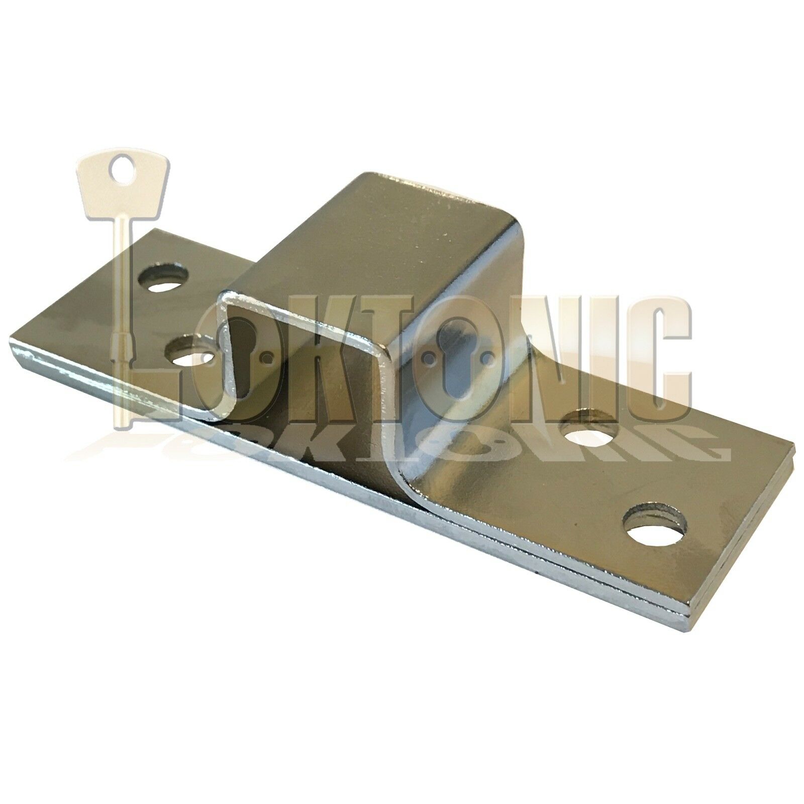 Lince Chrome High Security Heavy Duty Rim Gate Shed Garage Sliding Bolt Lock - Image 7