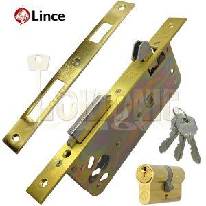 Lince High Security Mortice Sliding Door Auto Locking Hook Claw Bolt Sash Lock