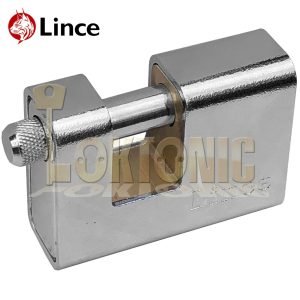 Lince L730-70 Fully Armoured Rectangular Steel Roller Shutter Garage Padlock