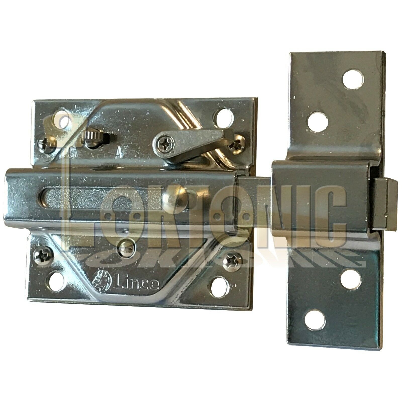 Lince Lock Chrome High Security Heavy Duty Rim Gate Shed Garage Sliding Bolt - Image 8
