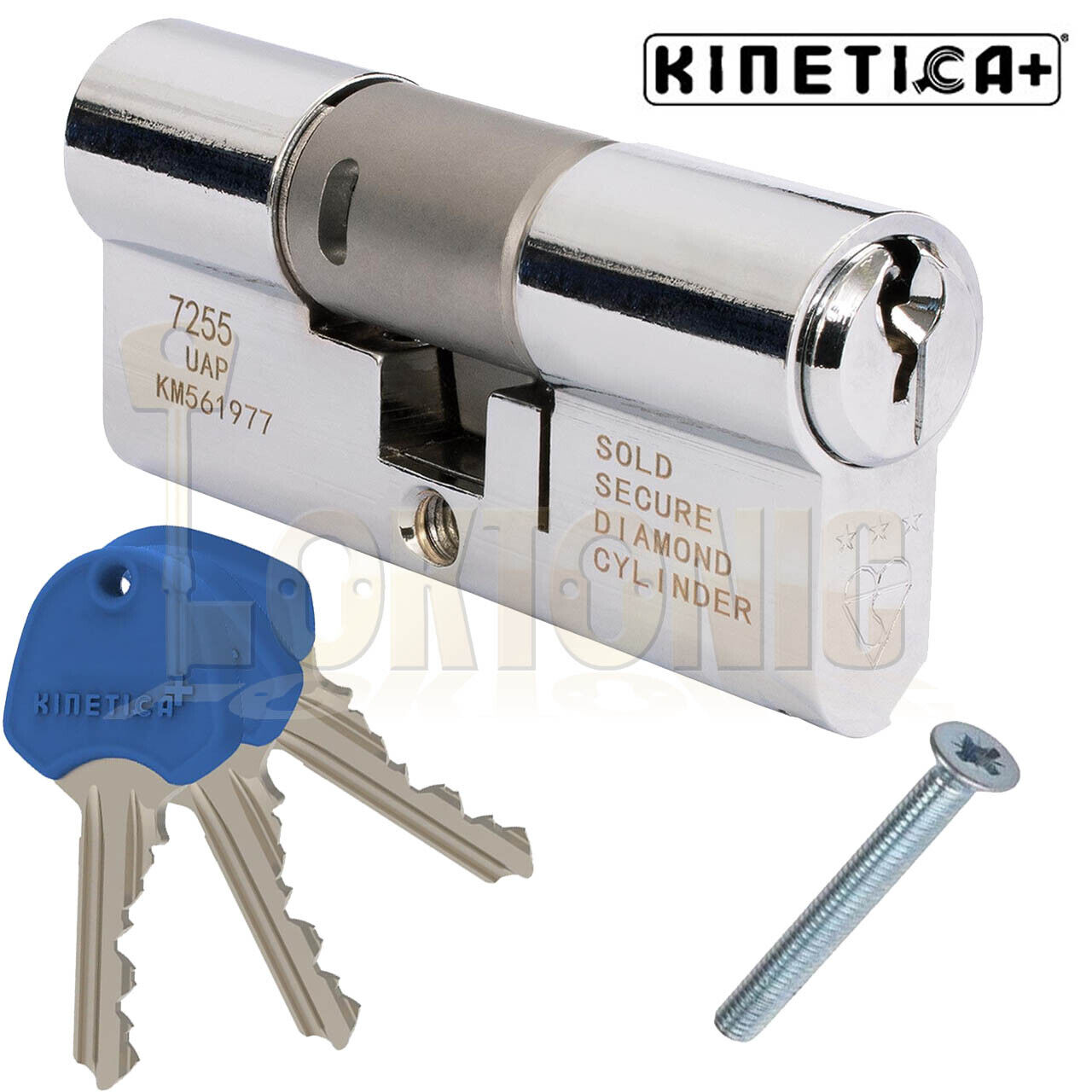 UAP 35-35 Kinetica+ 3 Star Anti Snap Euro Cylinder UPVC Front Door Lock TS007 - Image 4