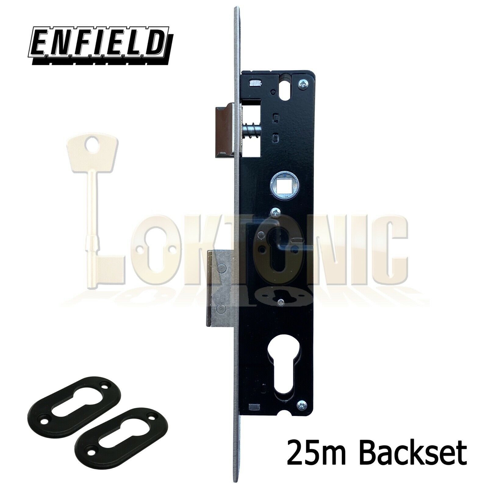 Enfield 25mm Backset Narrow Stile Shed Gate Garage Mortice Euro Sash lock case - Image 6