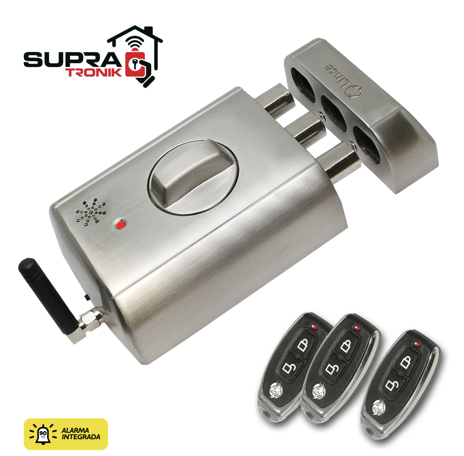 Lince High Security Electronic Remote Control Rim Door Dead Bolt Lock With Alarm - Image 10