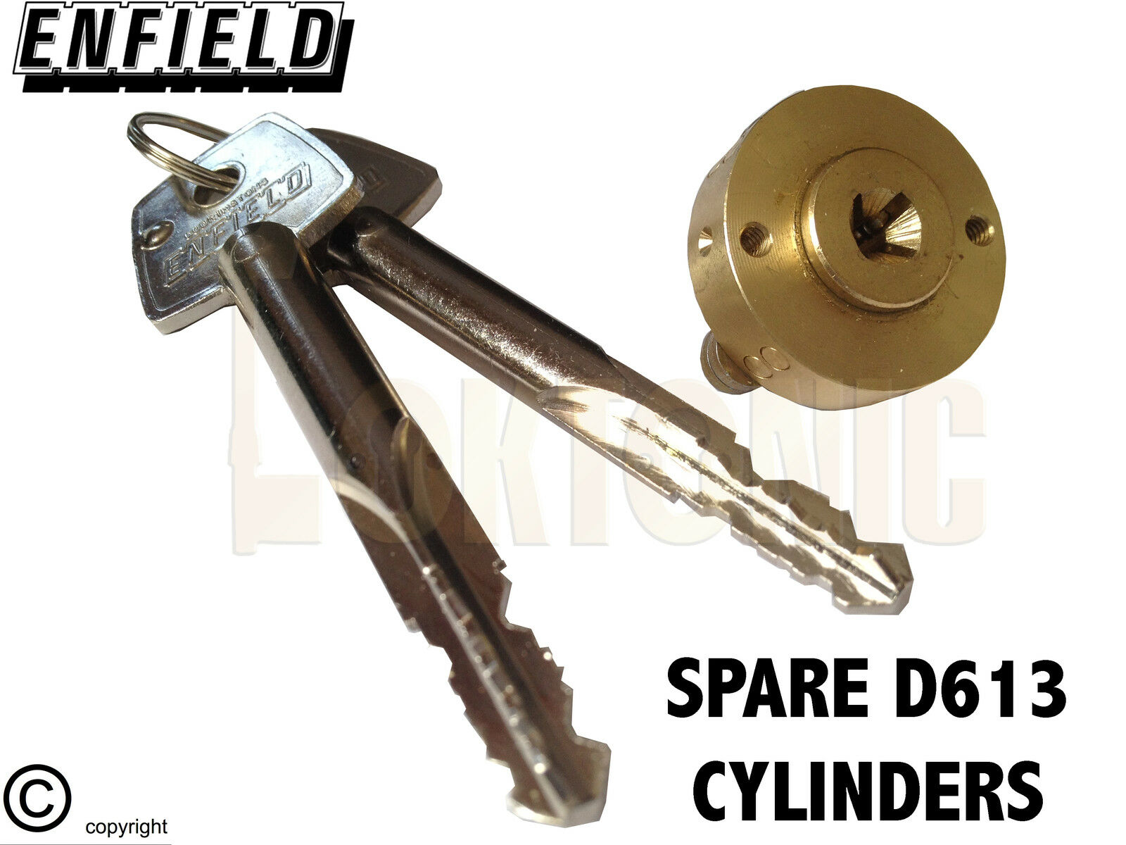 Enfield D613 Garage Door Locks Bolts Replacement Spare Cylinder Plug Cores LH RH