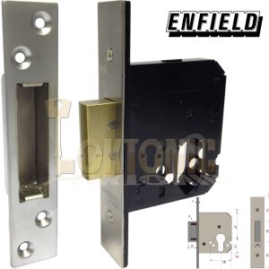 Enfield D731 Dual Profile Euro Oval Cylinder Mortice Deadlock Lock Case