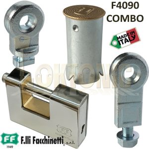 Facchinetti Heavy 90mm Plug Ground Anchor Bolt Lock Unit Roller Shutter Padlock