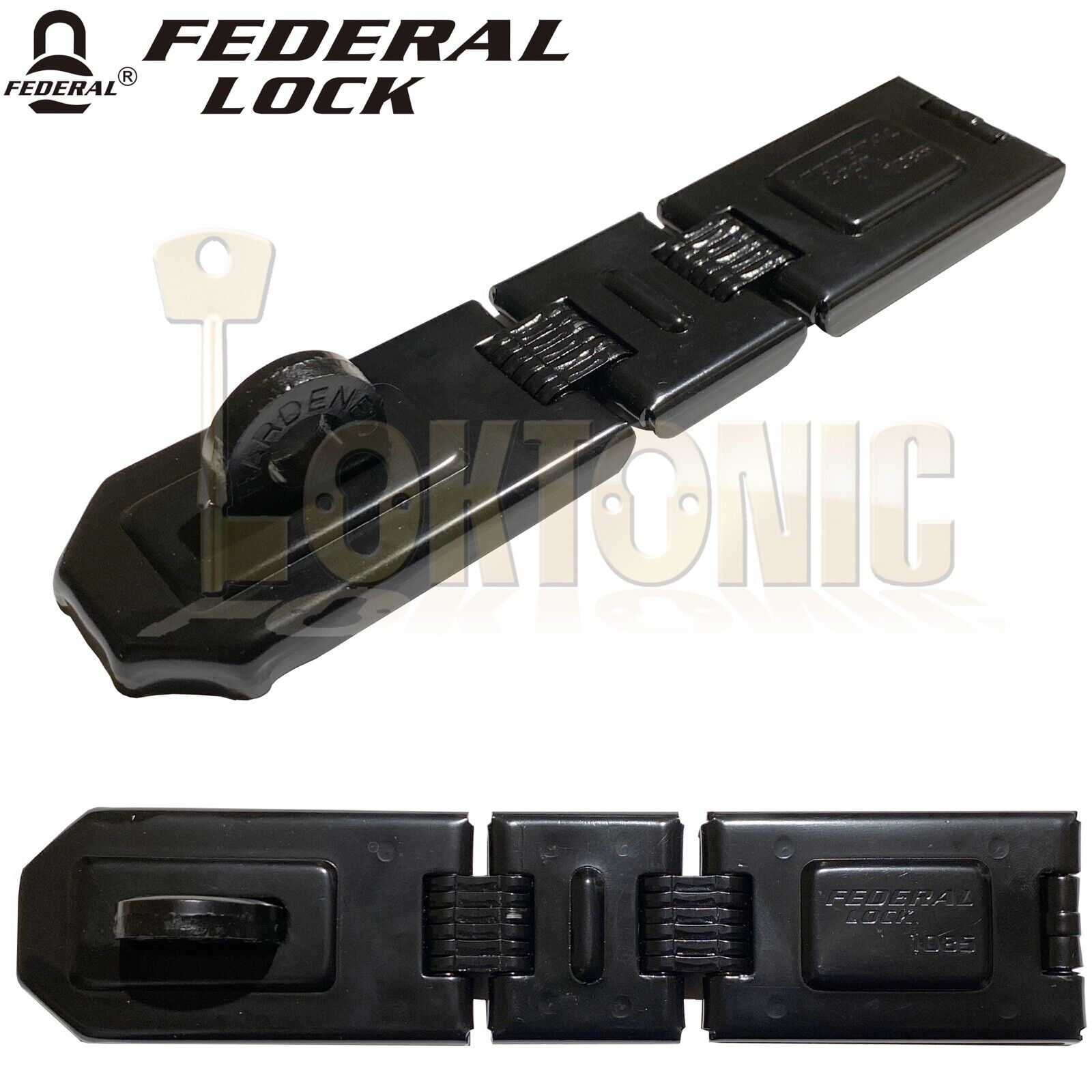 Federal FD1085 High Security Steel Hasp & Staple Garage Shed Van Gates - Image 3