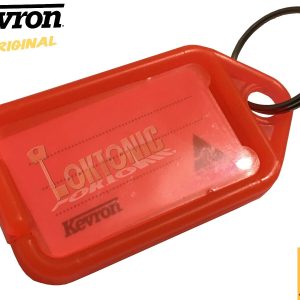 Kevron Pack 10 ID5 RED 100% Genuine Plastic Clicktag Label Key Tags Click Tag