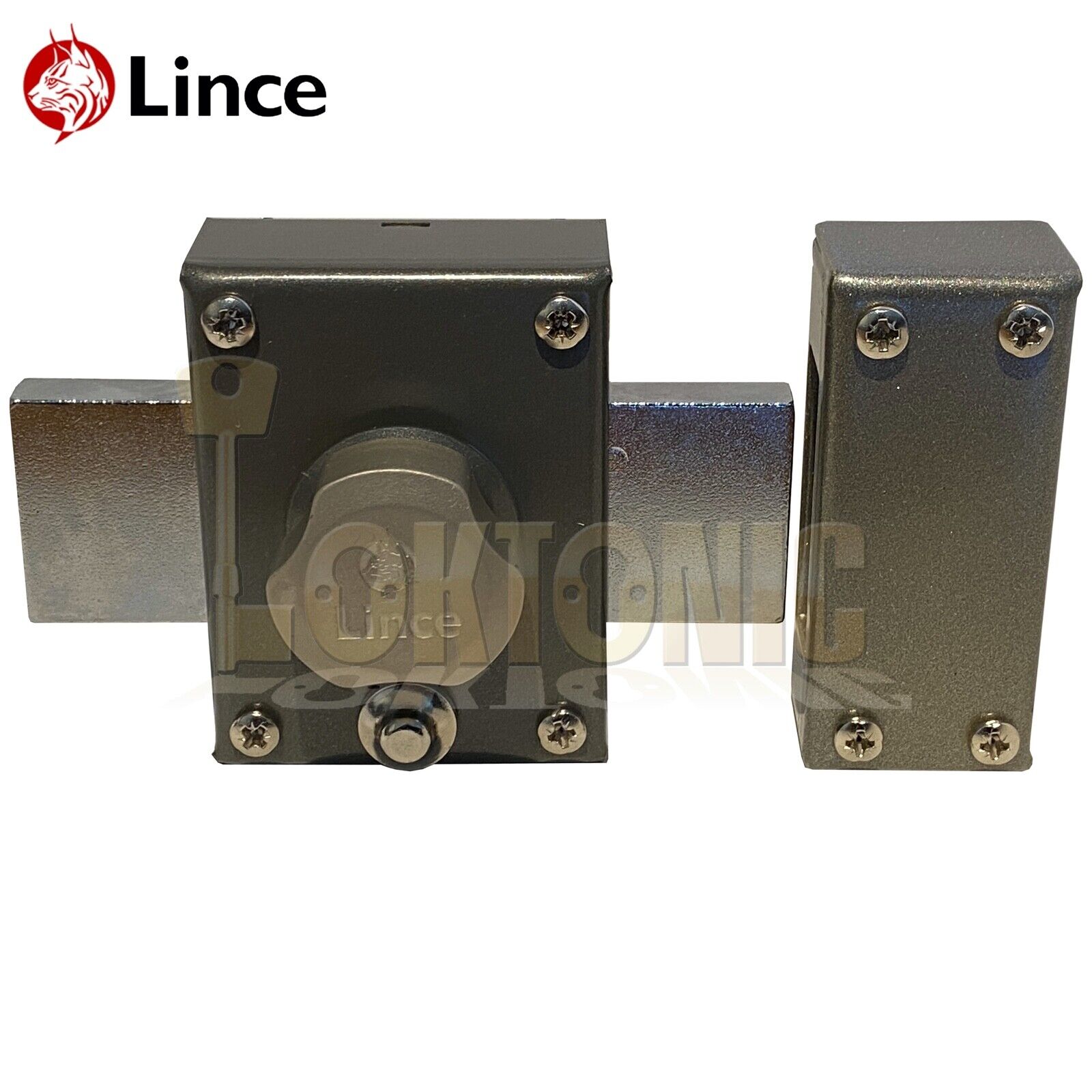 Lince 3910 Black-Grey High Security Garden Gate Shed Sliding Rim Dead Lock Bolt - Image 7