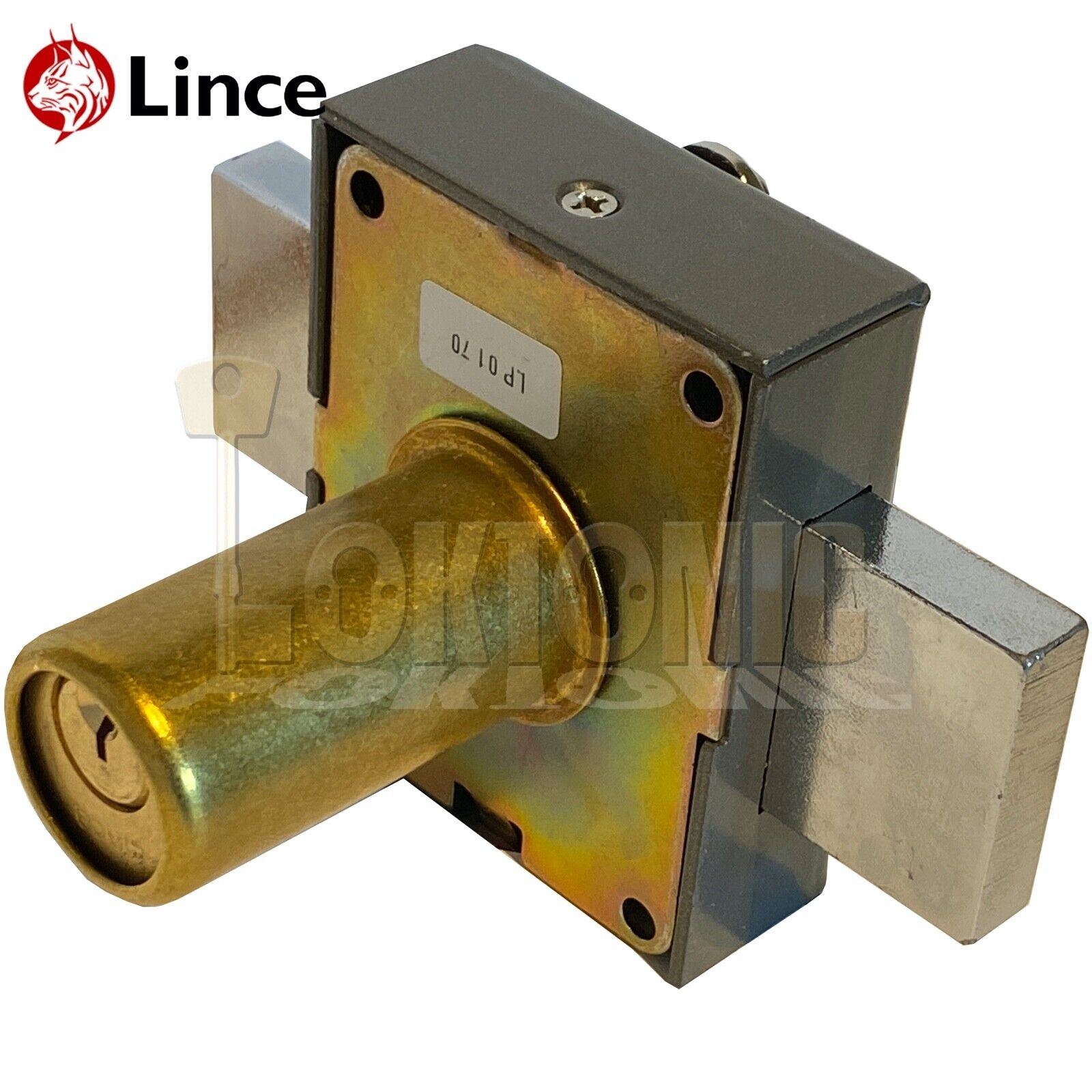 Lince 3910 Black-Grey High Security Garden Gate Shed Sliding Rim Dead Lock Bolt - Image 8