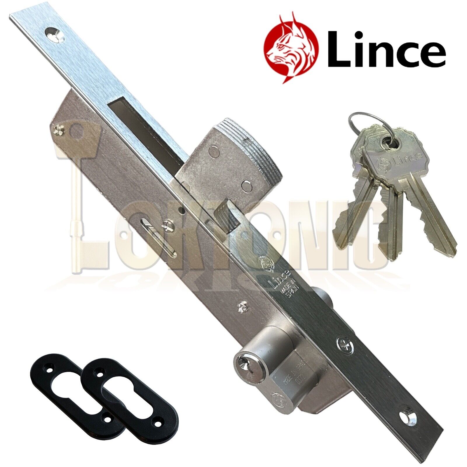Lince 5582N Narrow Stile Heavy Duty Mortice Euro Hook Van lock Shed Gate Garage - Image 3