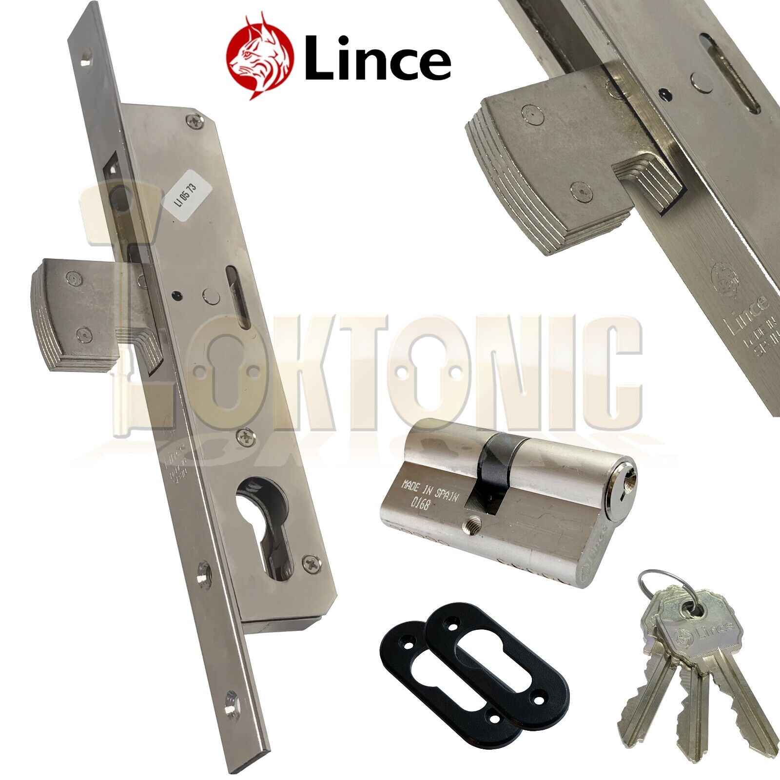 Lince 5582N Narrow Stile Heavy Duty Mortice Euro Hook Van lock Shed Gate Garage