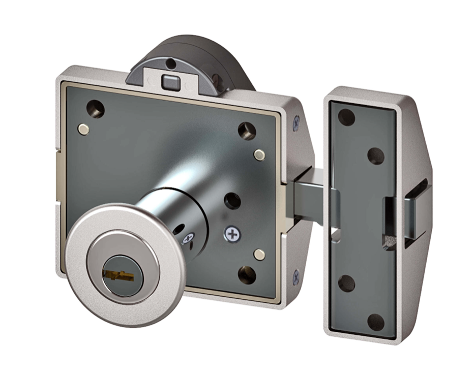 Lince Rim Door Lock High Security Heavy Duty Sliding Dead Bolt Built-In Alarm - Image 3