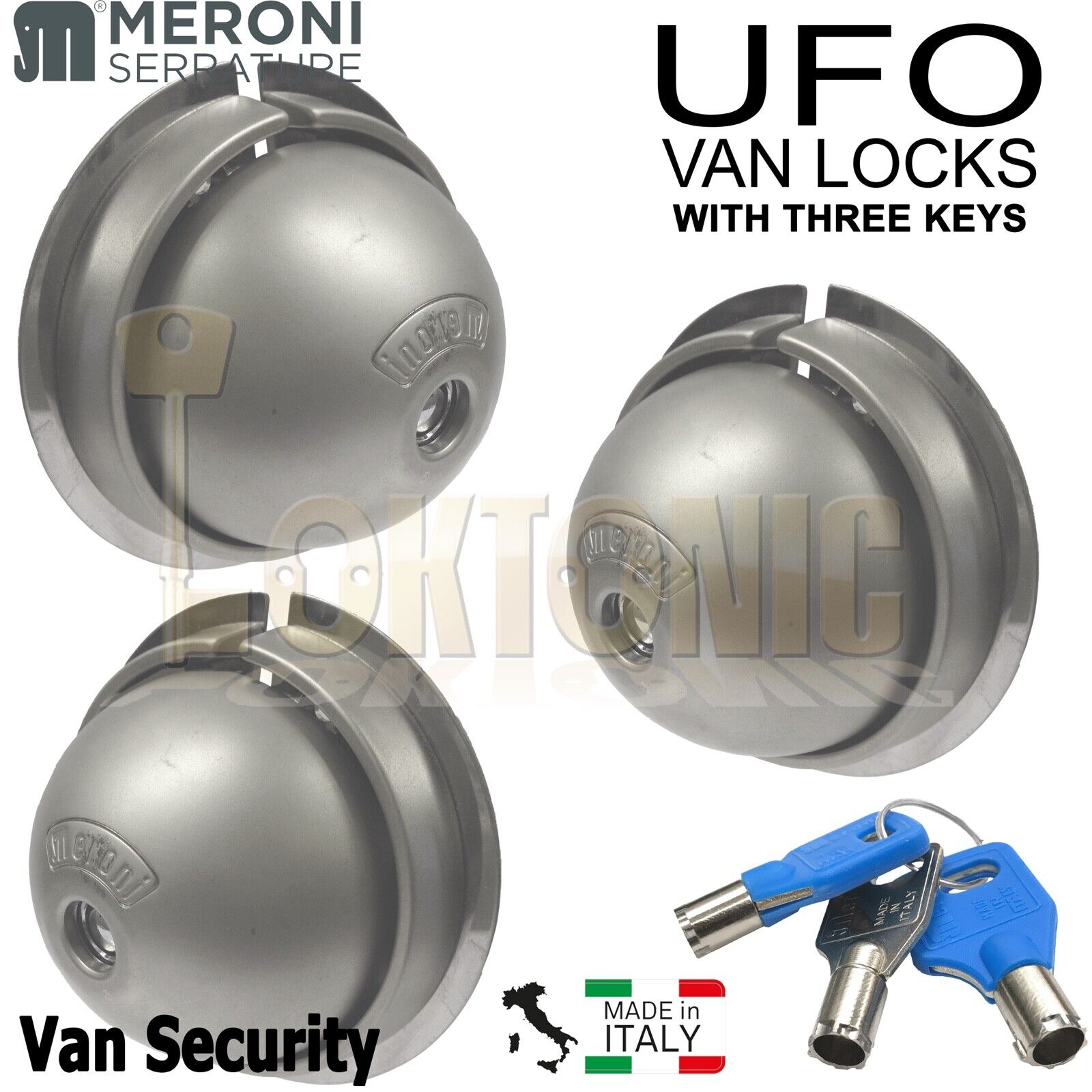 Meroni ME8080 UFO Van Door Locks Trio Same Key KA Gates Sheds Glass Doors - Image 3