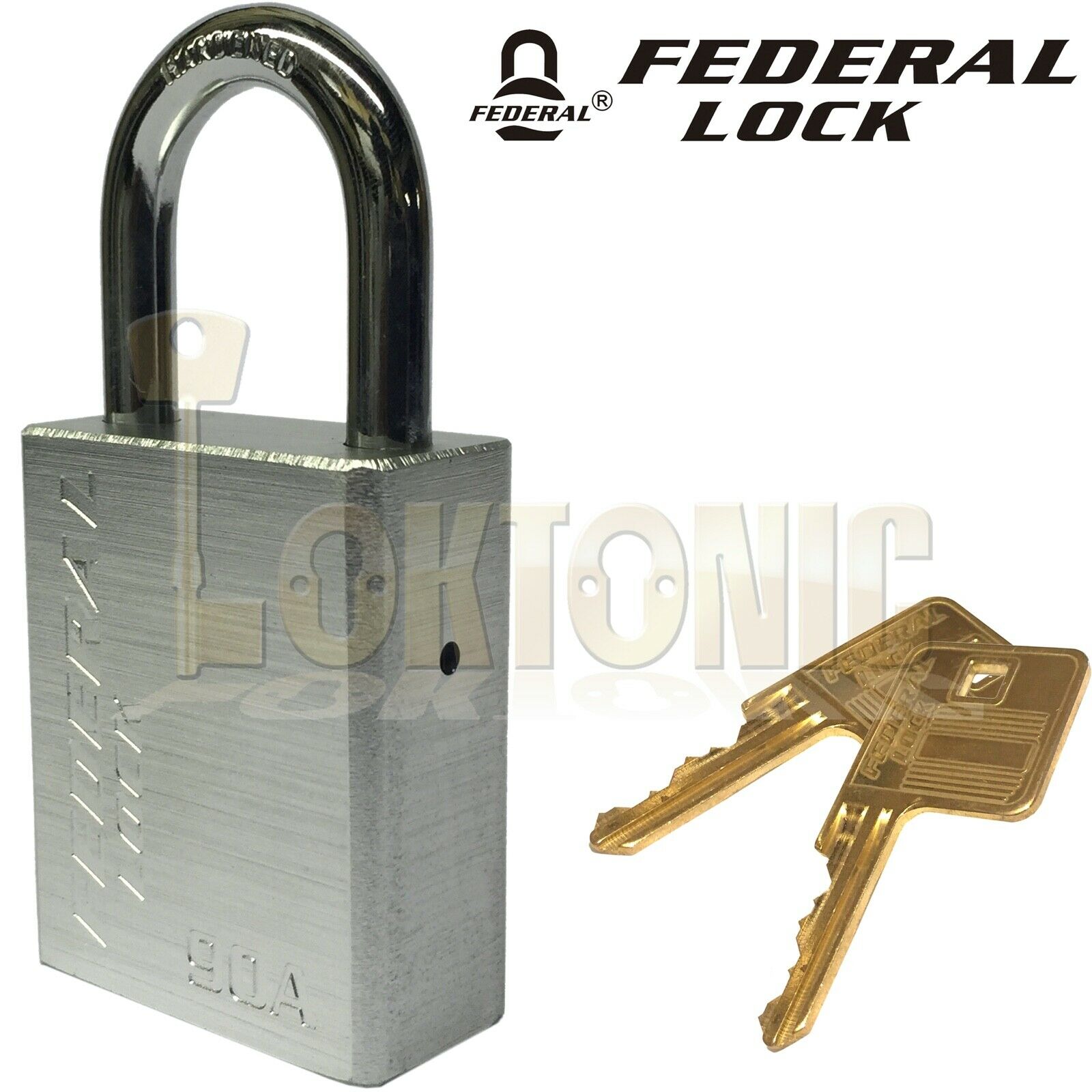 Federal 90A 38mm High Security Weather Resistant Solid Aluminium Padlock - Image 14