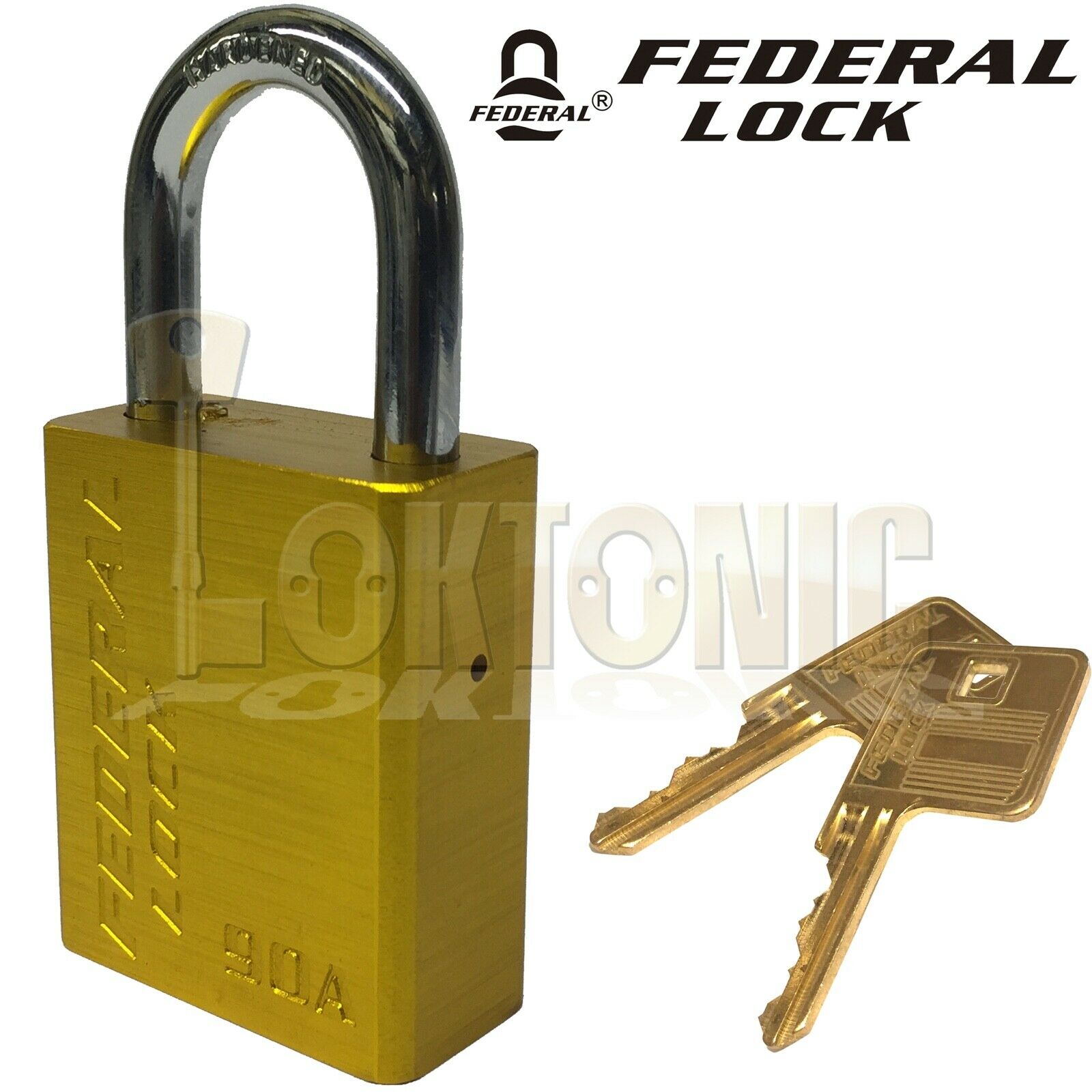 Federal 90A 38mm High Security Weather Resistant Solid Aluminium Padlock - Image 11