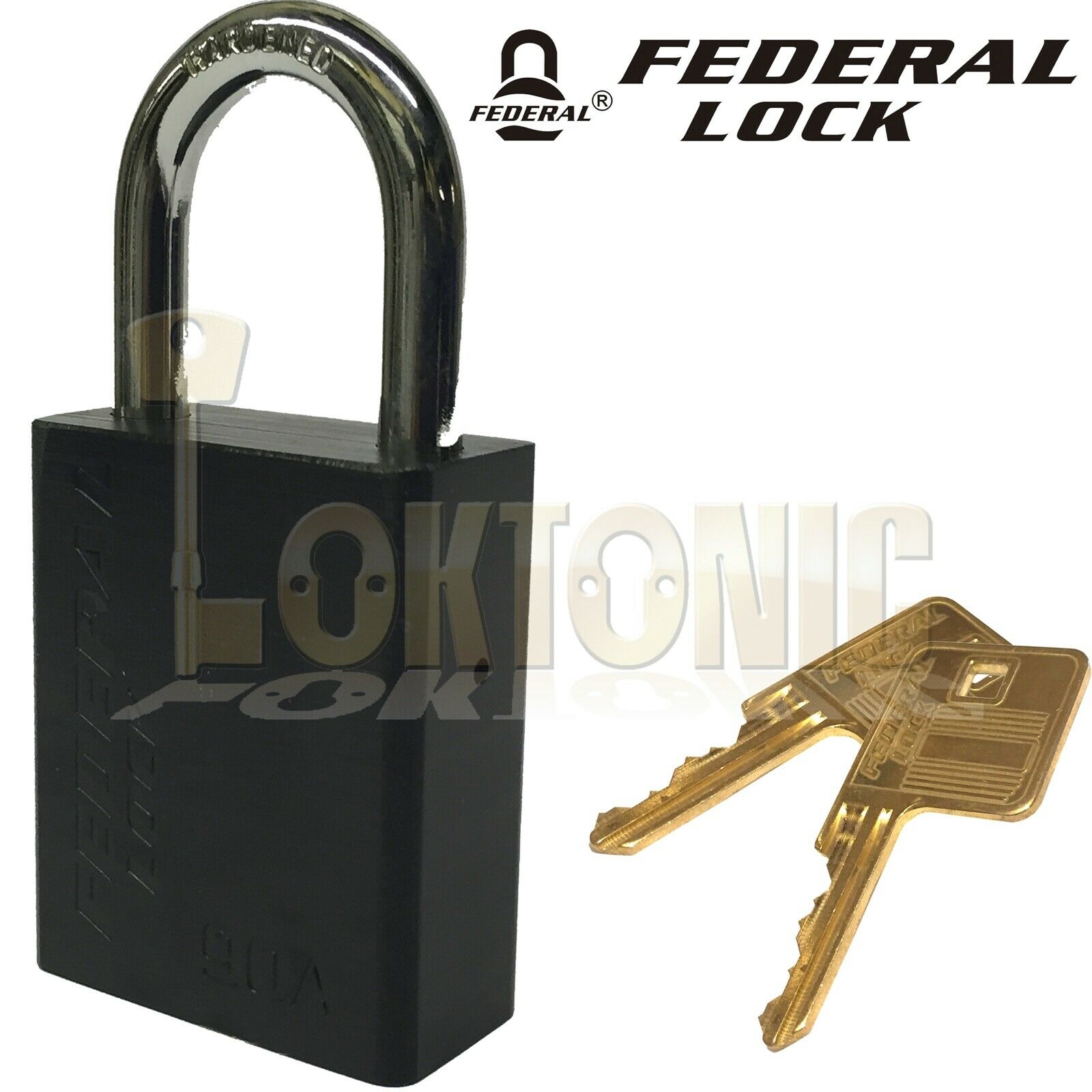 Federal 90A 38mm High Security Weather Resistant Solid Aluminium Padlock - Image 8